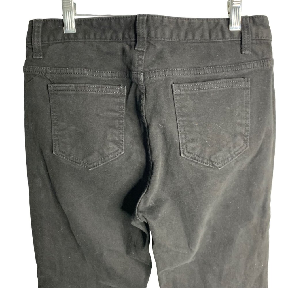 Some D Denim Mid Rise Skinny Jeans 28 Black Cropped Button Zip Pockets - Picture 4 of 5